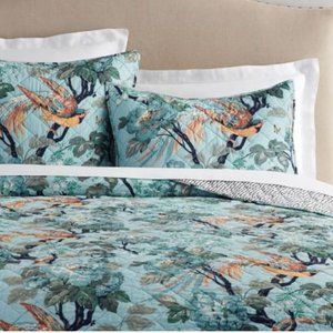 Pottery Barn reversible quilt set includes 2 shams